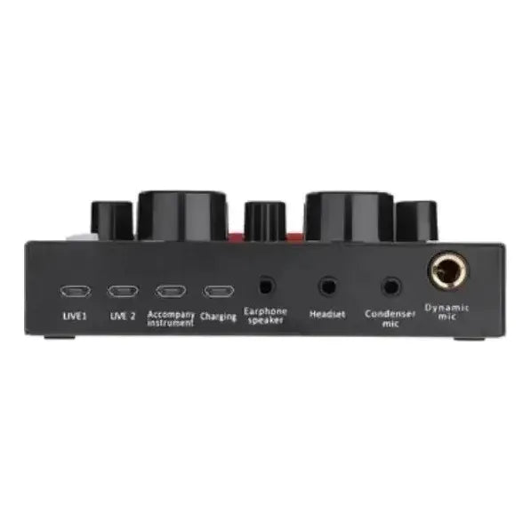 Tarjeta De Sonido V8 + Micrófono Condensador Usb Audifono