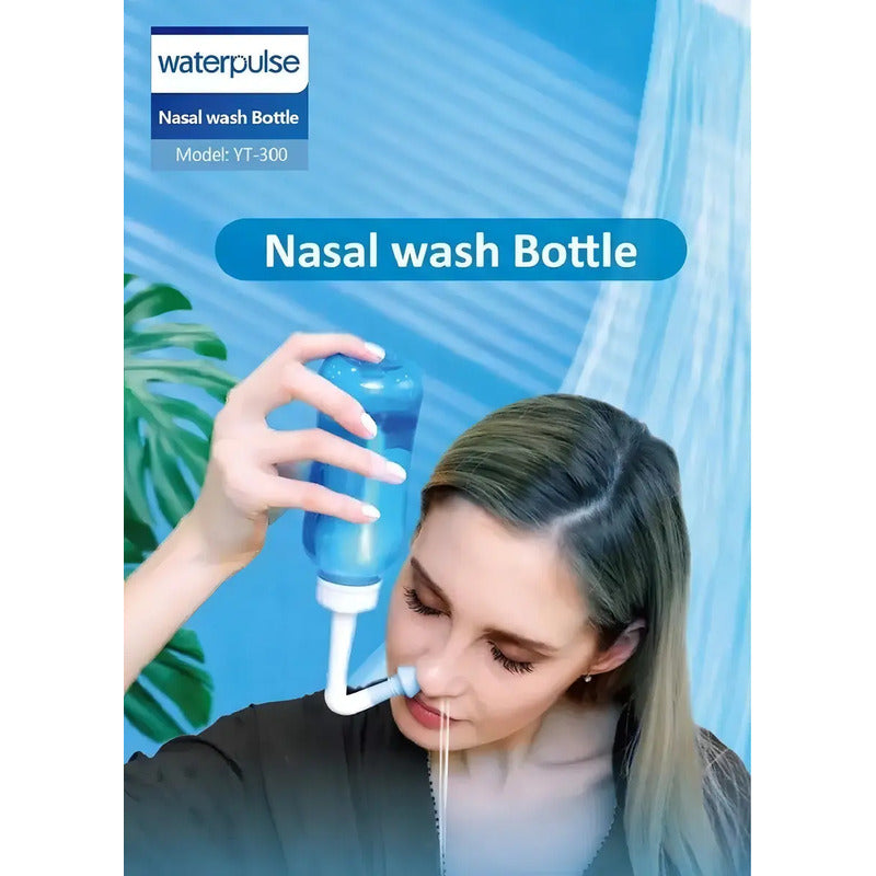 Irrigador Limpiador Nasal Rinitis Lavado Sinusitis 300ml Color Azul