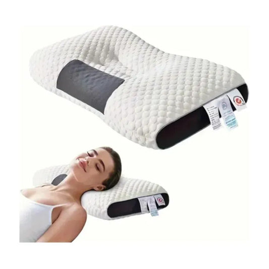Almohada Ortopédica  Cervical Curva Cojín Libre Presión Blanco