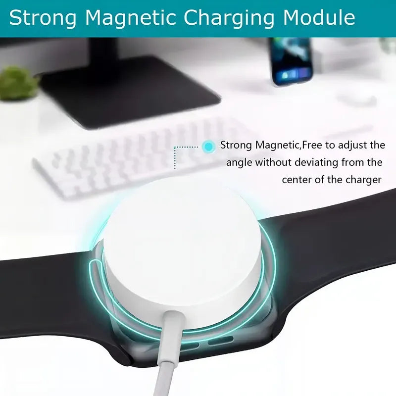 Cable De Carga Inalámbrico Usb-c Para Apple Watch Series 1 A Blanco
