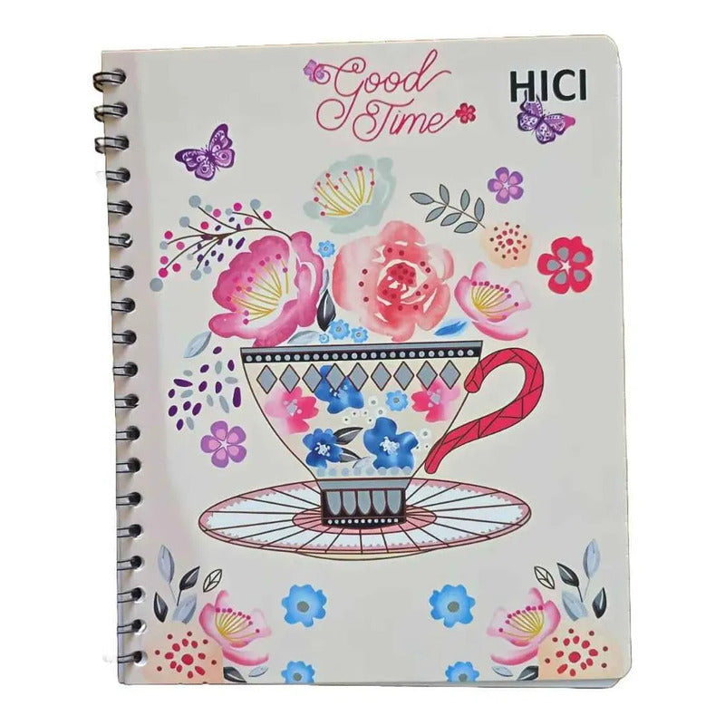 Pack X5 Cuadernos De 100 Hjs Surtidos Espiral 7mm Colegio Hembra 2