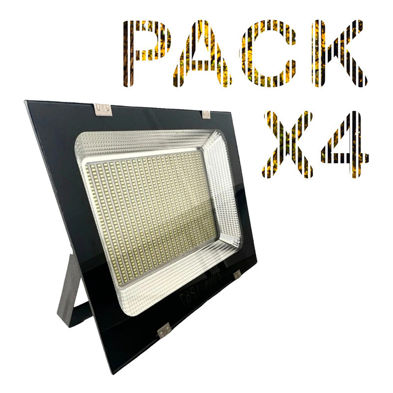 Pack X4 200w Proyector Led Exterior Reflector Ip66 Canchas
