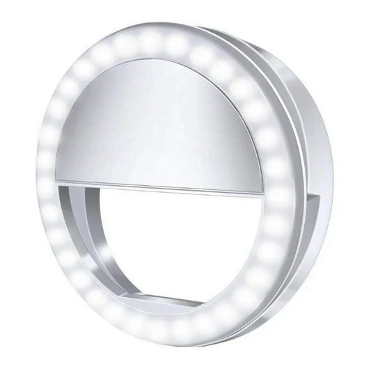 Aro De Luz Led Para Celulares Recargable 3 Tipos De Luz Usb
