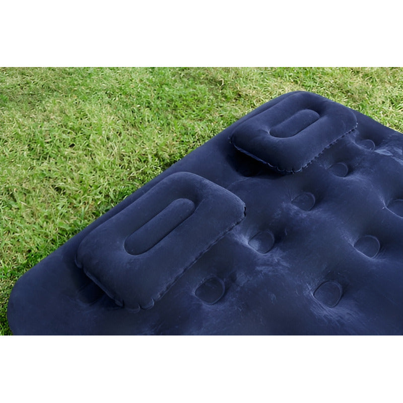 Colchón Inflable Queen Size 203 Cm Con Almohadas Bestway Azul