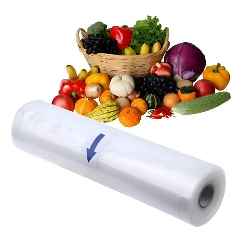 Máquina Selladora De Alimentos Al Vacío Automatica + Bolsas Plateado