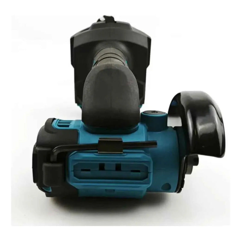 Mini Esmeril Amoladora Angular Inalámbrico Dos Baterias Azul Acero 50/60hz