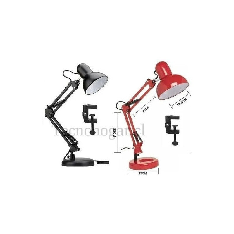 Lámpara Mesa Flexible Escritorio Ajustable Blanco O Negro