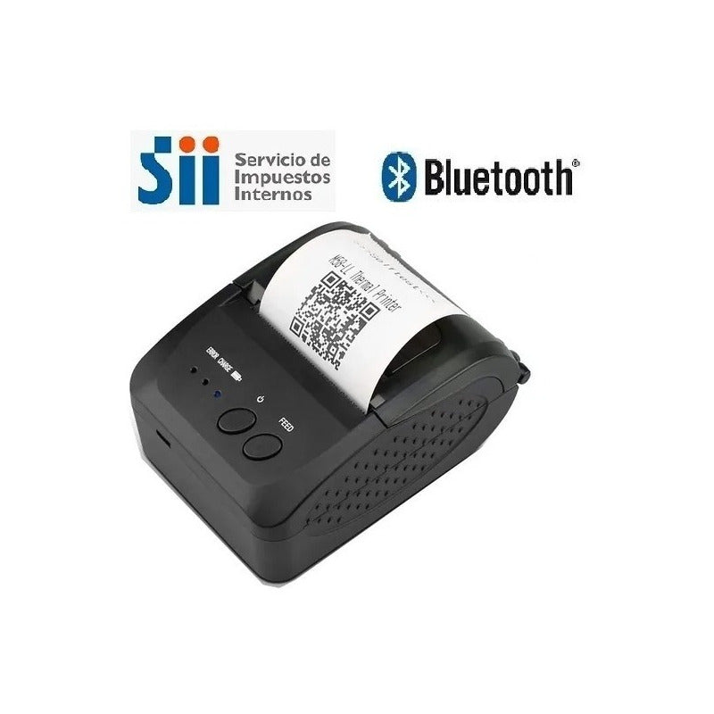 Impresora Bluetooth Inalámbrica Mini Con Batatia O Corriente Negro