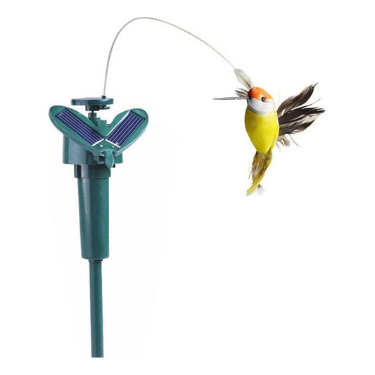 Colibri Picaflor Volador Estaca Jardin Solar Decorativo