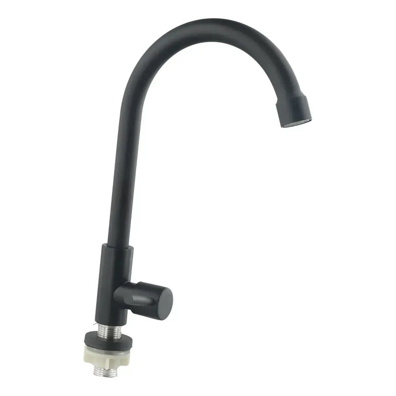 Llave Monomando Lavaplatos Agua Fría Torneira Baño Lavadero Negro Mate