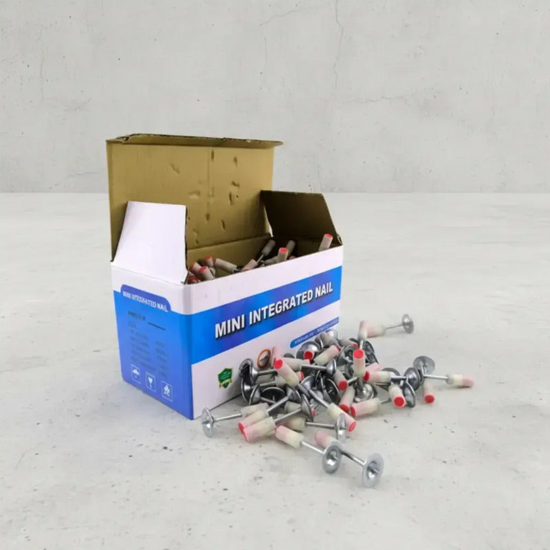 Caja 200pz Clavo Polvora Fulminante Con Golilla Para Pistola 7.3 Cm