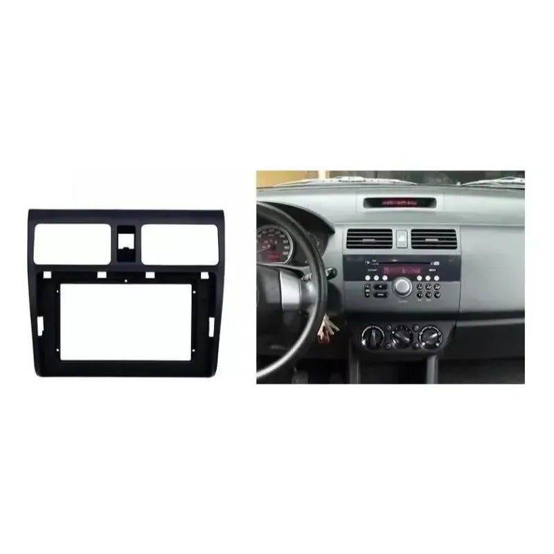 Bisel Adaptador Radio 9 Pulgadas Renault Symbol Sandero 2014 Negro