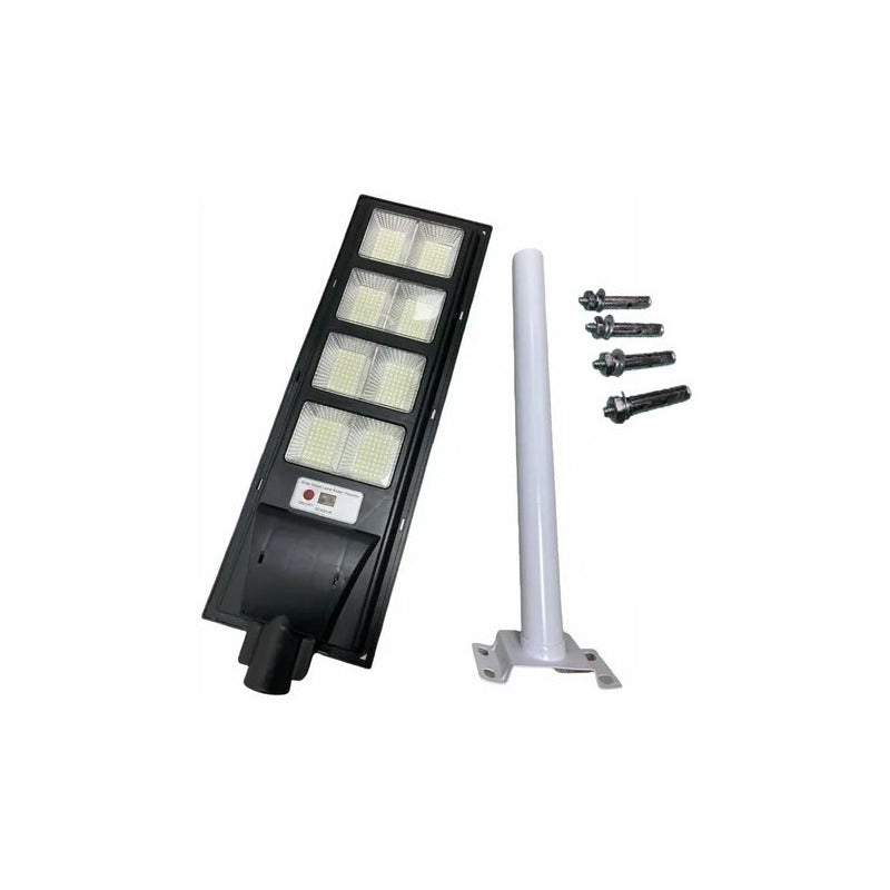 Foco Solar 600w Exterior + Soporte Base Con Sensor  Negro