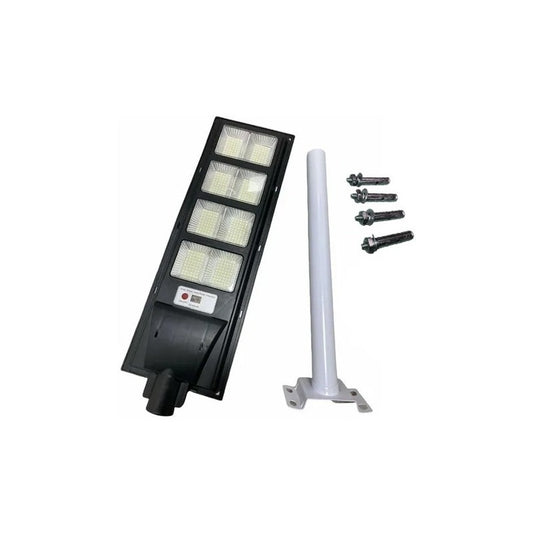 Foco Solar 600w Exterior + Soporte Base Con Sensor  Negro