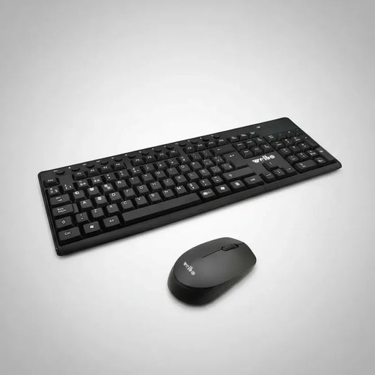 Teclado Y Mouse  Inalambrico 2.4 Ghz Con Teclado Numerico Negro