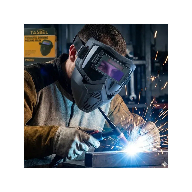Máscara De Soldadura  Anti Deslumbrante Con Sensor  De Luz Negro Pm2860126