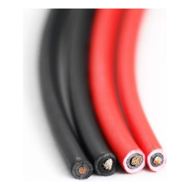 Cable Fotovoltaico Solar 6mm Negro Y Rojo Rollo De 10mts