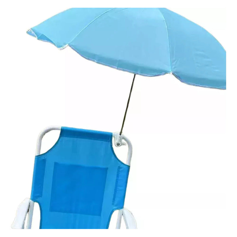 Silla Plegable Camping Animales Niños, Con Sombrilla