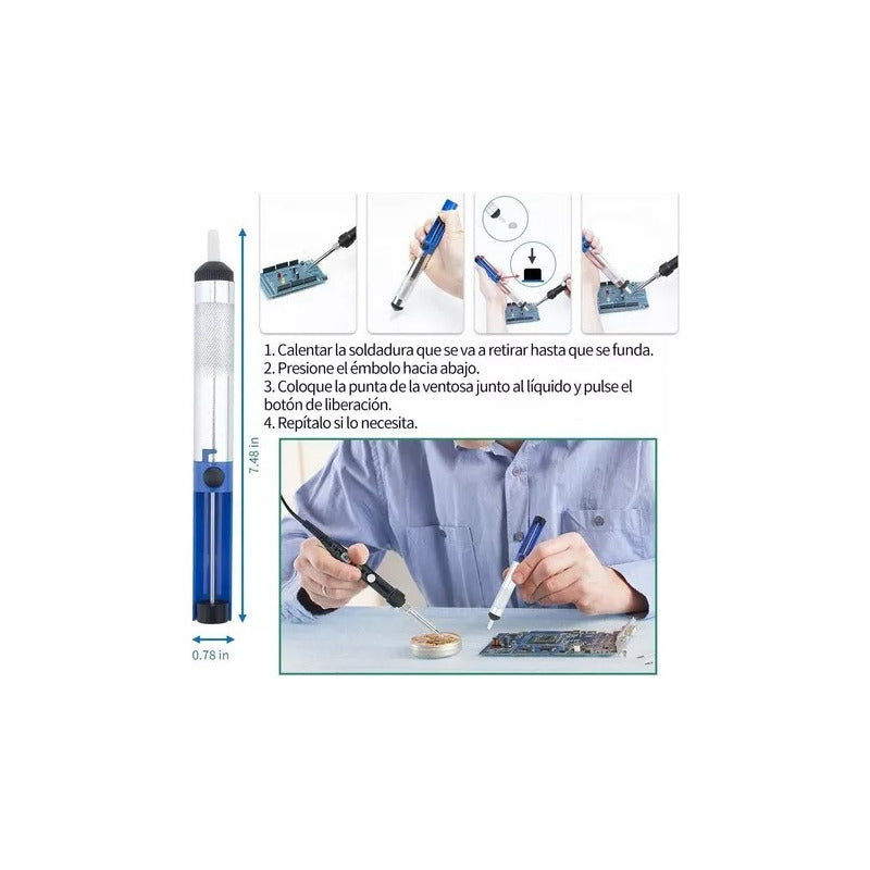 Kit Cautin Soldadura Accesorios 60w Temperatura Regulable