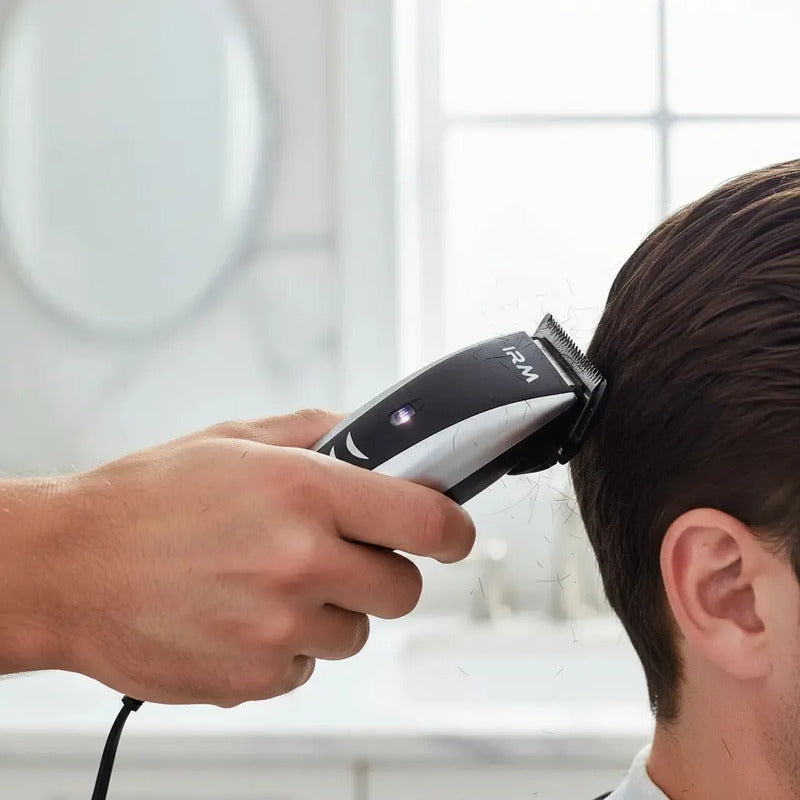 Cortadora De Cabello Con Accesorios Profesionales Irm Negro