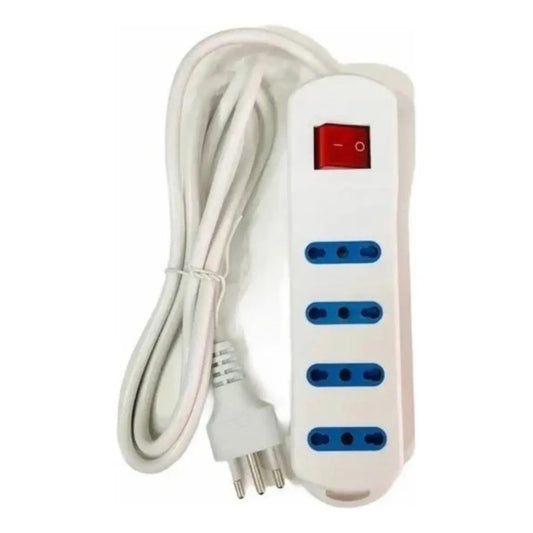 Zapatilla Eléctrica Alargador 4 Tomas 15 Metros Blanco