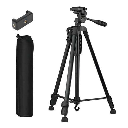 Tripode Para Camara Profesional 3366 Nivel Angulo Manivela Color Negro