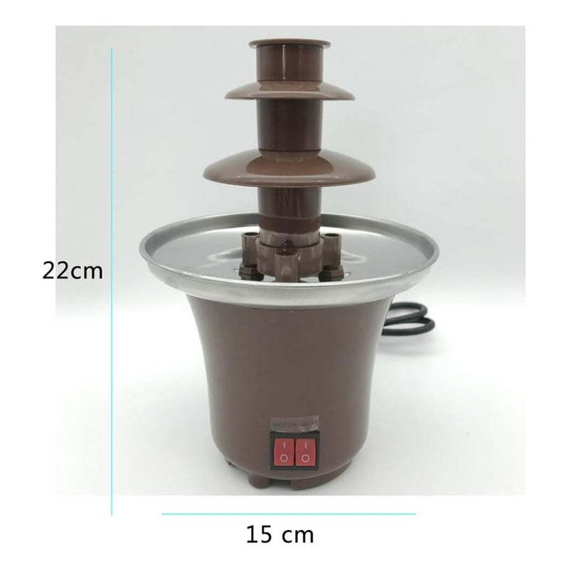Máquina Para Derretir Chocolate Fondue Reposteria 30 Piezas Amarillo