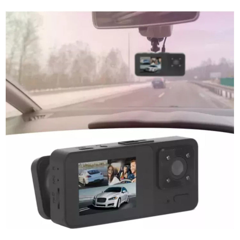 Cámara De Coche Con Triple Lente Giratoria Hd1080p, Visión N