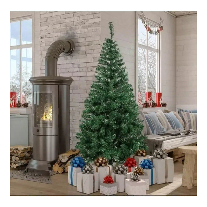 Árbol De Navidad Pascua Verde Con Base Armado Facil Verde