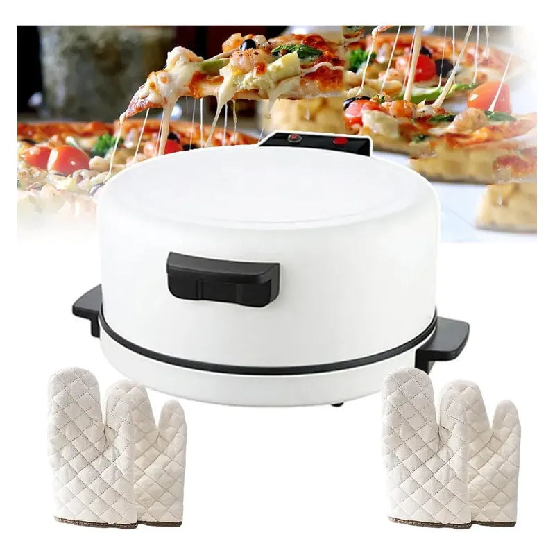 Sarten Horno Pizzero Antiadherente, Mini Pizza Gratinador Blanco 50/60hz