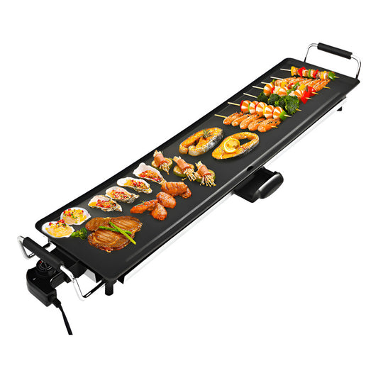 Parrillera Eléctrica Máquina Barbacoa Antihaderente Grande Negro