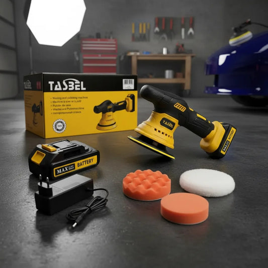 Pulidora Inalámbrica Orbital Brushless + 2 Baterías Amarillo Amarillo