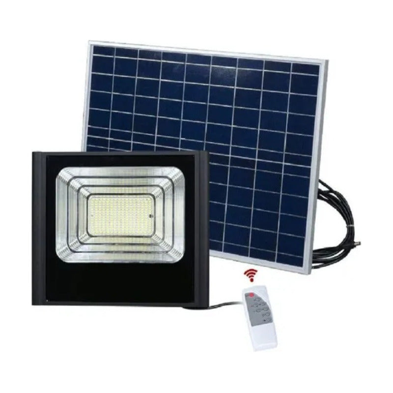 Foco Solar De 800w Led Con Panel Solar Y Control Remoto