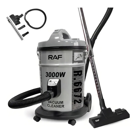 Aspiradora Profesional Potente 3000w Raf Acero Inoxidable Color Gris Oscuro