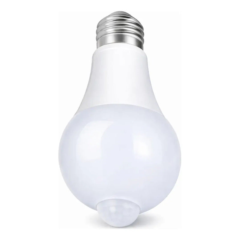Ampolleta Con Sensor De Movimiento Encendido Automático 9w Blanco Frío