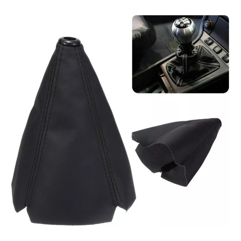 Funda Cubre Palanca De Cambio Negro Auto Tunning Universal
