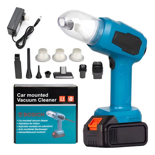 Aspiradora Y Sopladora Inalámbrica Multifuncional De Mano Azul