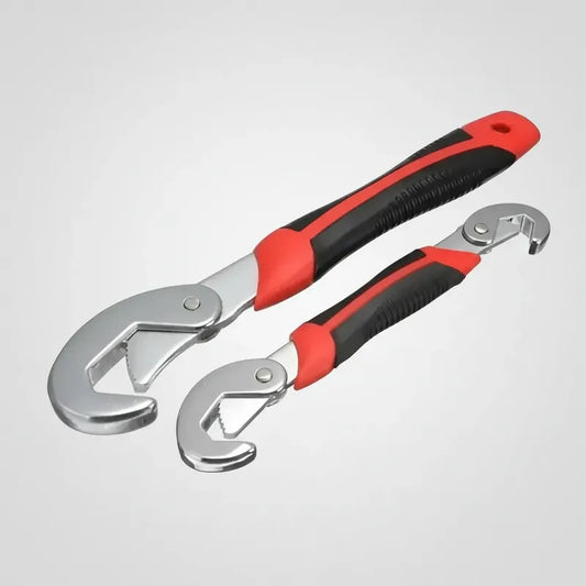Pack X2 Llaves Corona Tuerca Ajustable Universales 8-32mm Rojo