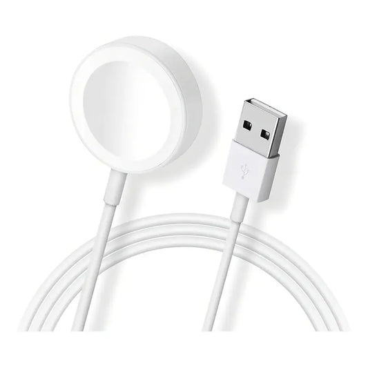 Usb Cargador Magnético Para Apple I Watch Series 3 4 5 6 Se Blanco