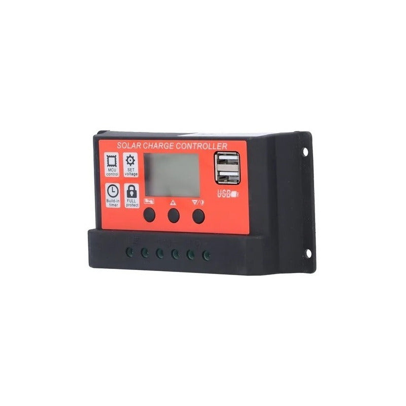 Regulador De Controlador De Carga Solar 20a 12v/24v Pwm Lcd