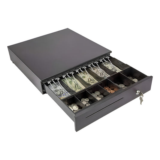 Caja De Gaveta Dinero Caja Registradora Negocio Llaves Rj11 Negro / Gaveta De Dinero Metálica Rj11 - 1938