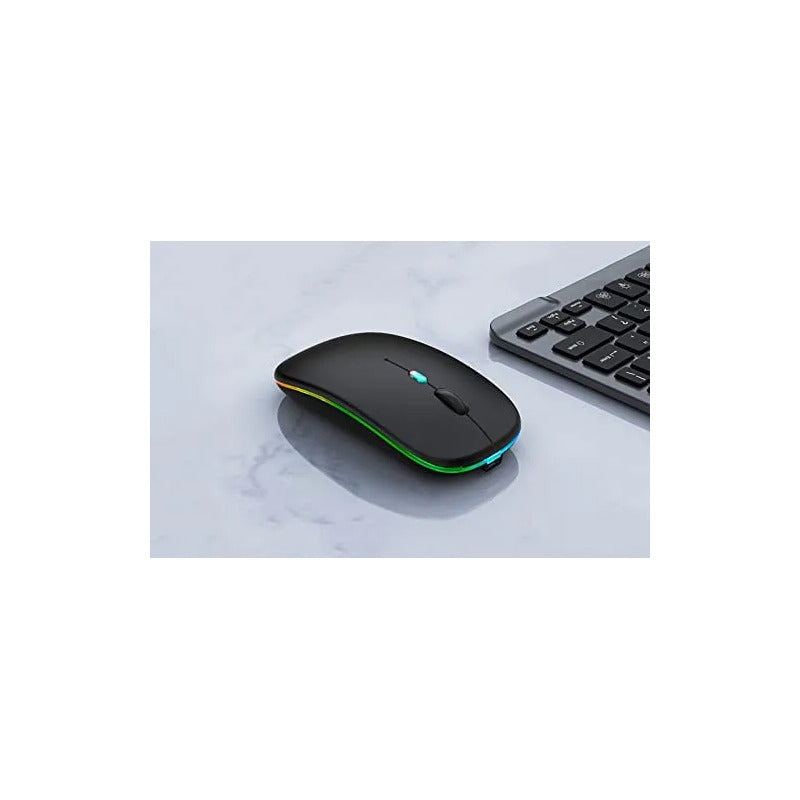 Kit Teclado Mouse Inalámbrico Bluetooth Español Recargable  Plateado
