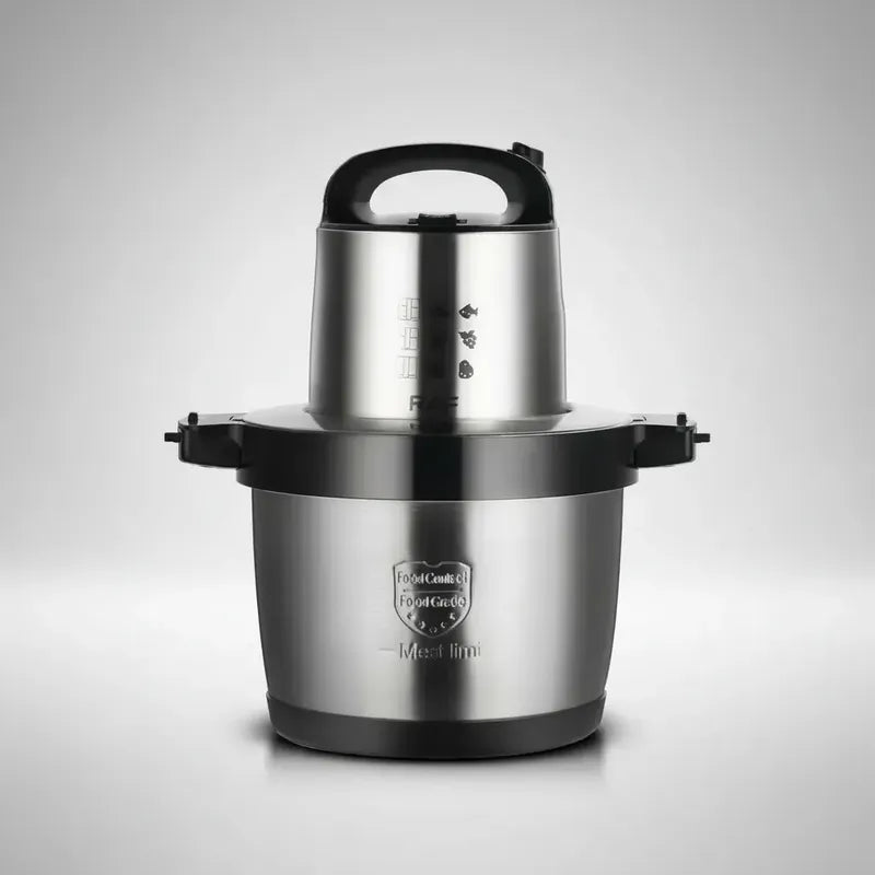 Procesador De Alimentos 10 L Para Rebanar Trocear Y Cortar Gris Oscuro