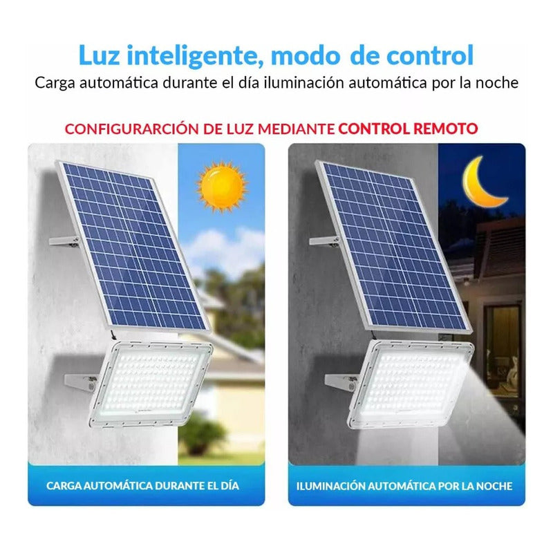 Foco Solar Inteligente 200w 360 Led Control Remoto Ip66
