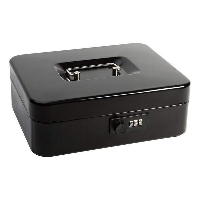 Caja Organizadora Dinero Con Llave De Seguridad Color Negro