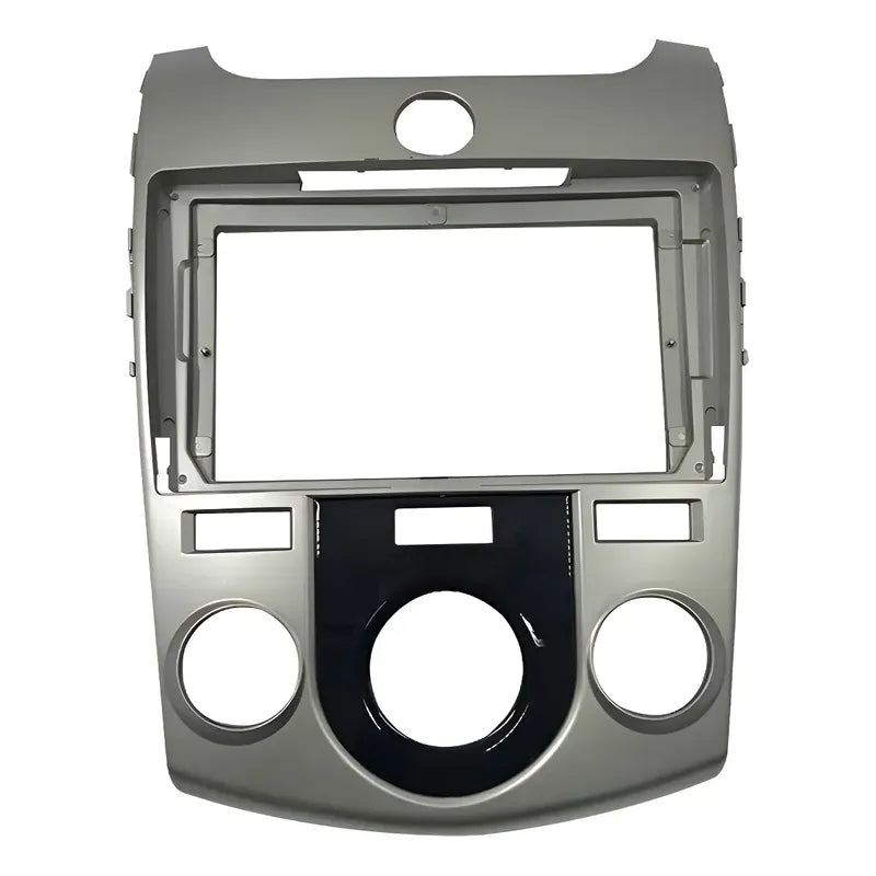 Kit Kia: Bisel Radio Pantalla Cerato Koup 2008-2013 Plateado + Pantalla Táctil 9'' Gps/wifi/waze