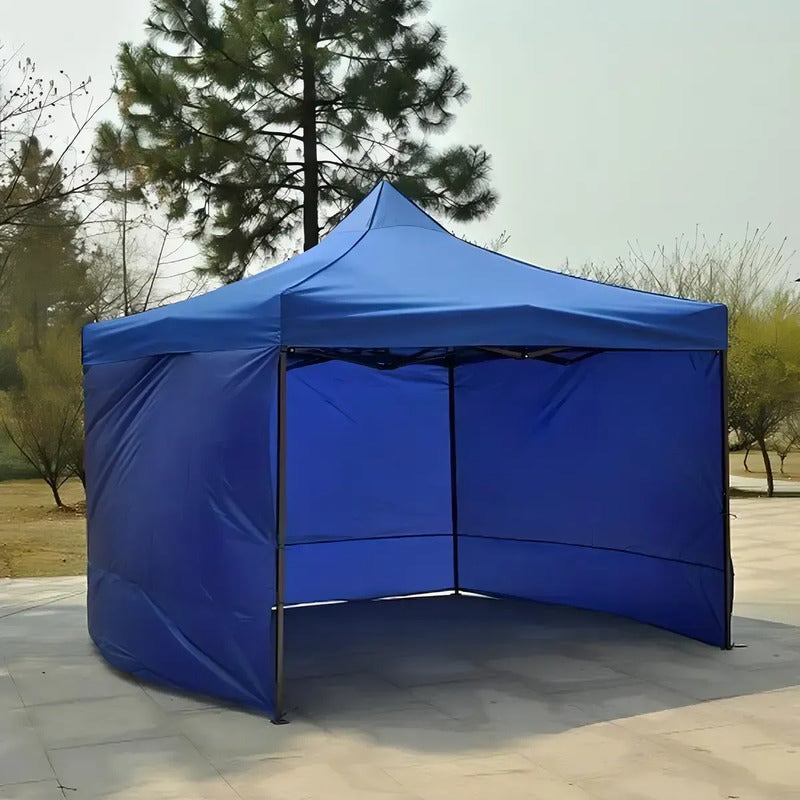 Toldo Plegable 3x3 Incluye Pared Laterales Toldo Completo Azul