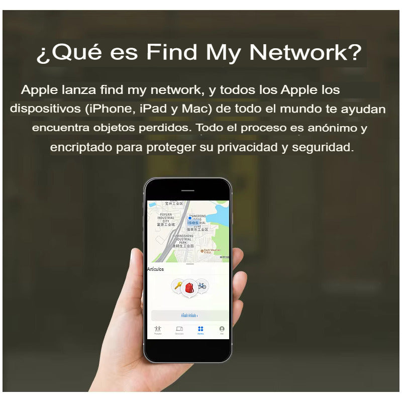 Rastreador Smart Tag Localizador Gps Compatible Con iPhone