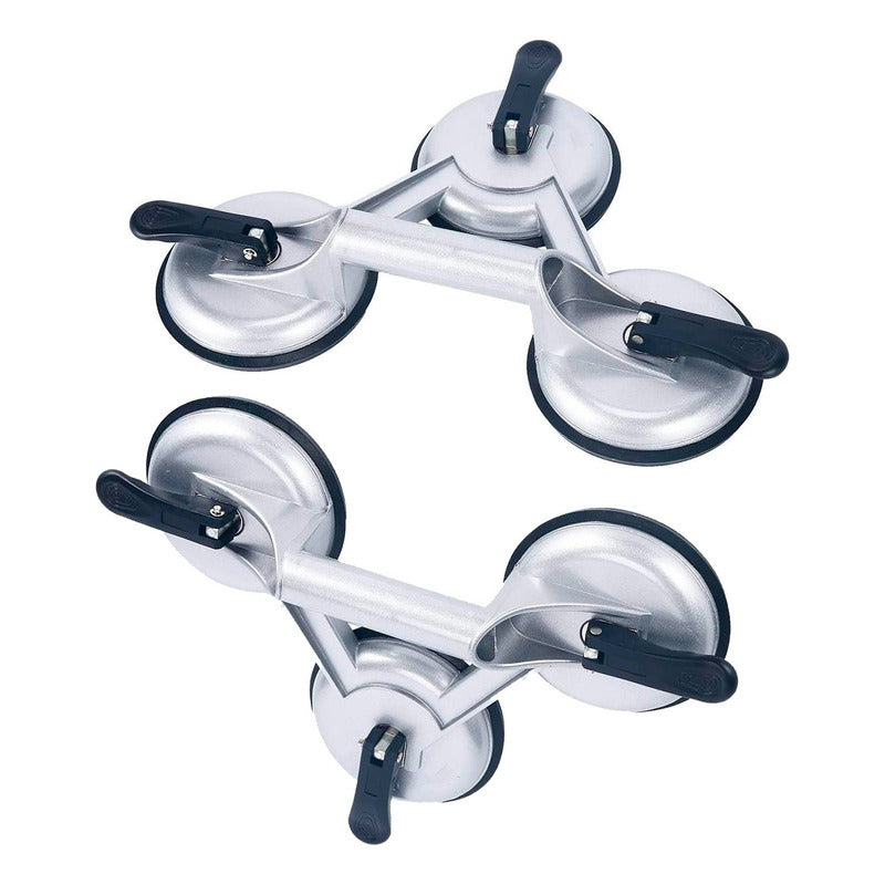 Pack 2 Ventosas De 3 Chupones 155kg Succionador Para Vidrio