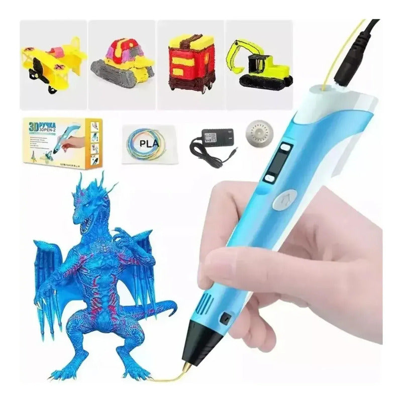 Lápiz De Impresión 3d Recargable + 20 Filamentos Variados